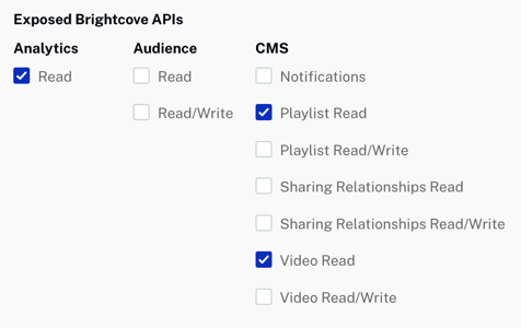 Autorisations d'API Analytics