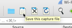 Enregistrer le fichier de capture
