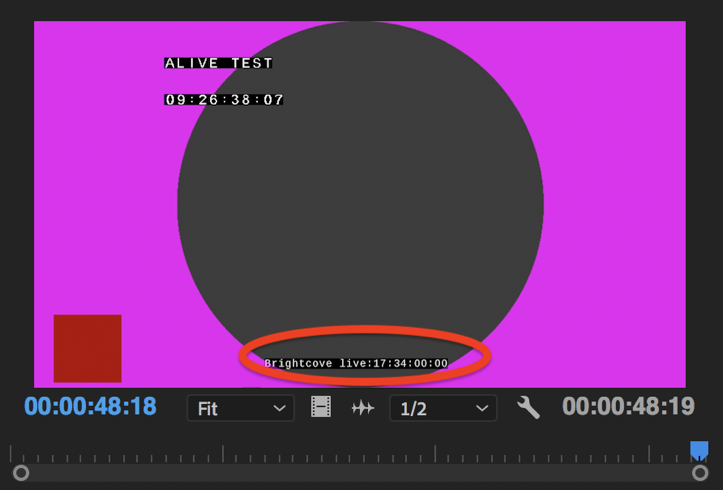 Test de précision du clip visuel - sortie précision de l'écrête-sortie