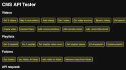 Testeur d'API CMS