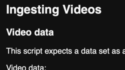 Ingérer des vidéos