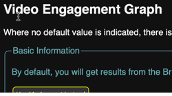Graphique d'engagement vidéo