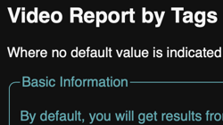 Rapport vidéo par balises