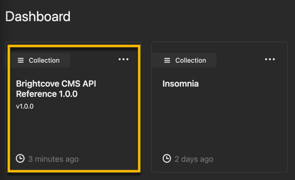 Espace de travail API CMS